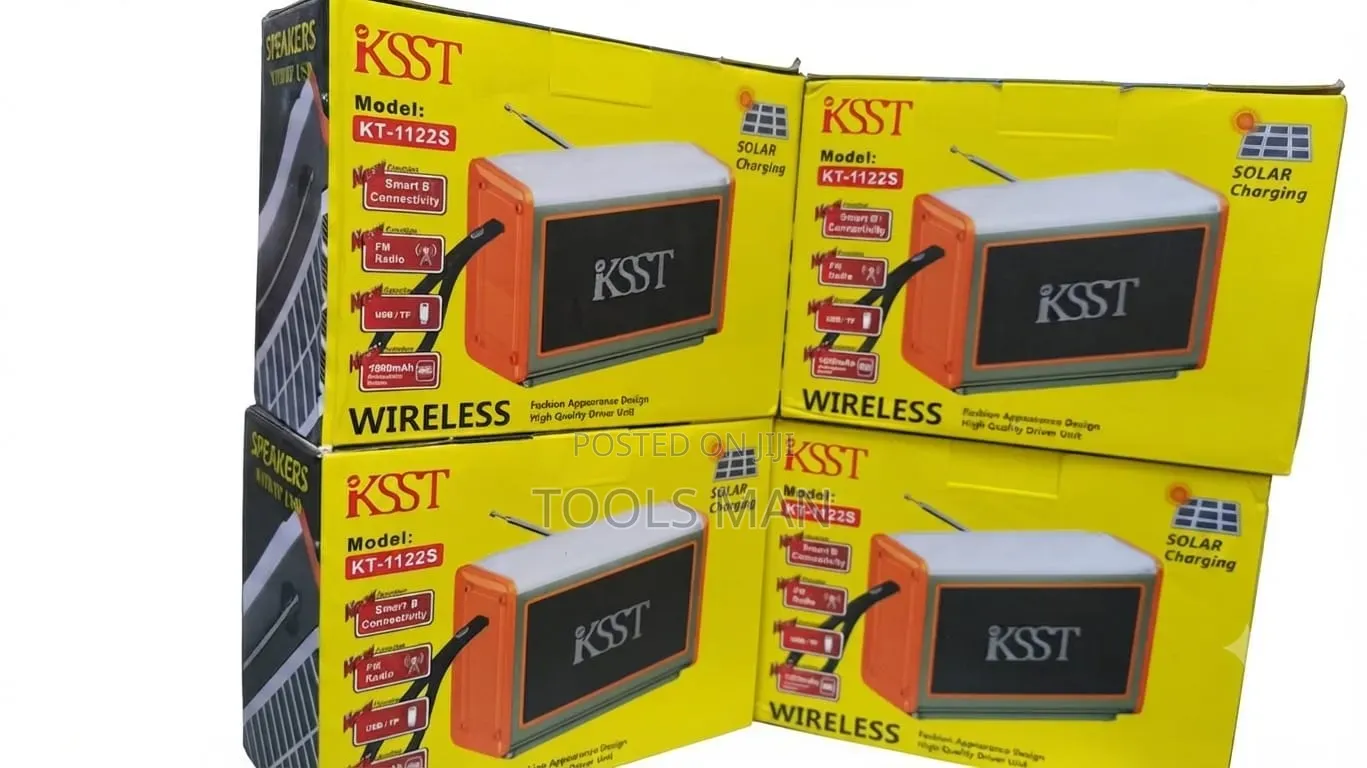 KSST Solar Bluetooth Speaker Wireless Radio - KT-1122S.