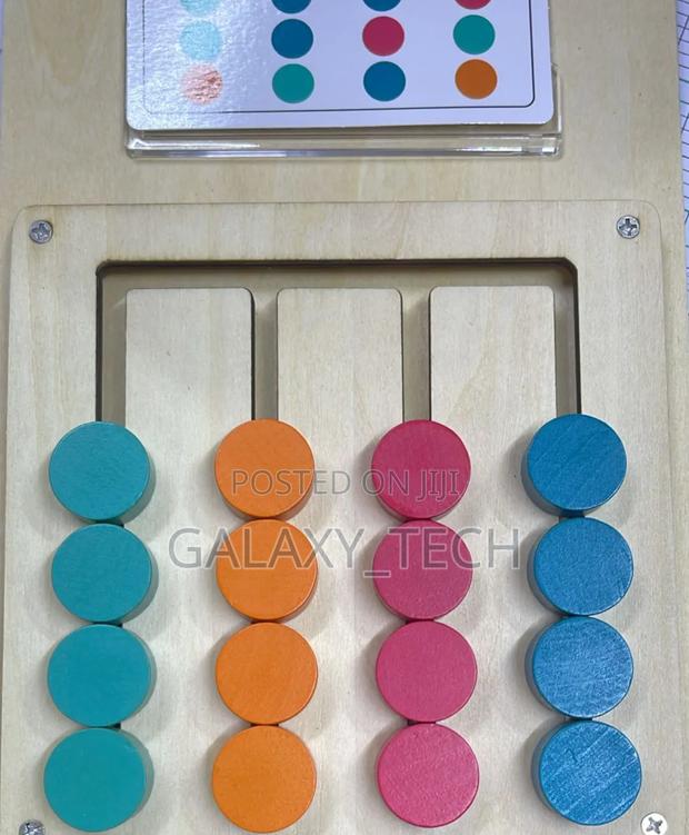 Wooden Color Matching Logic Game / Pattern Board - thumbnail 2
