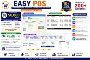 EASY POS Software Inventory Management, Cash Sales Purchases