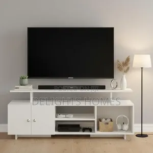 2 Modern TV Stand With LED Lights