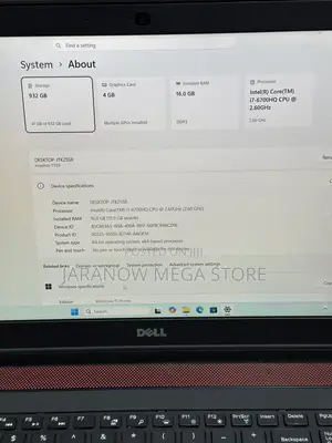 Laptop Dell Inspiron 7566 16GB Intel Core i7 SSD 1T