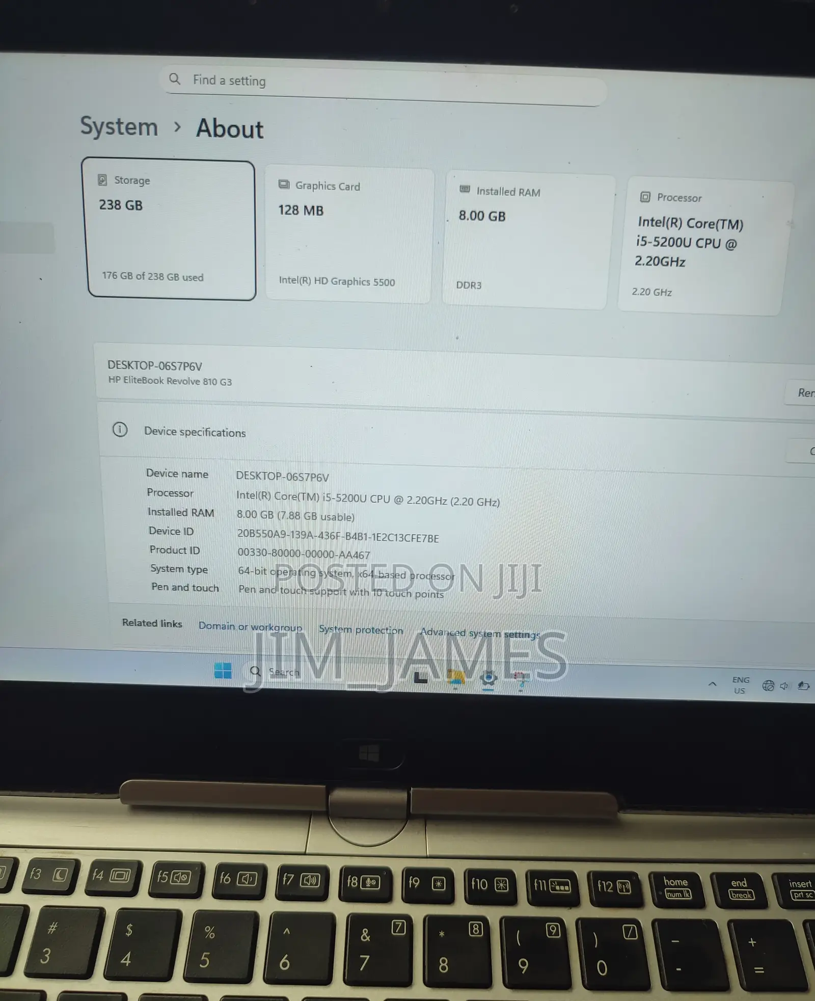 Laptop HP EliteBook Revolve 810 G3 Tablet 8GB Intel Core i5 SSD 256GB