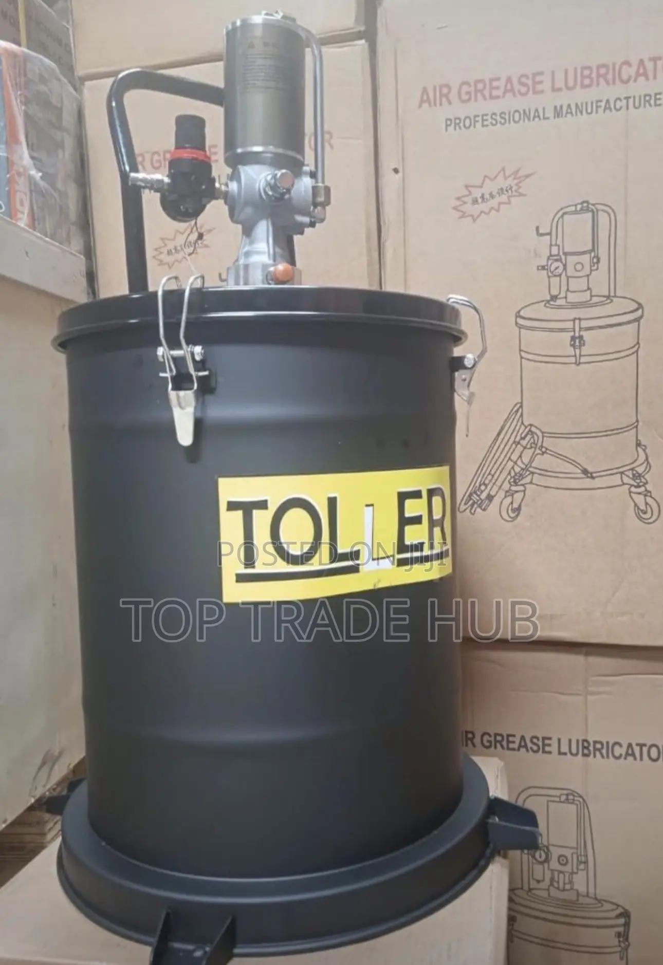Toller Pneumatic Air Grease Lubricator Bucket 35L