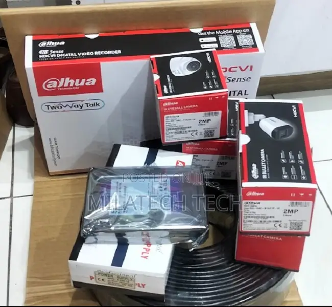 Original Dahua 8 Channel CCTV Kit – 8 HD Cameras Full Security Package