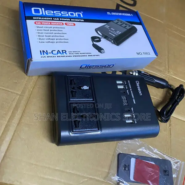 Olesson 1663 150w Universal Socket Power Adapter Inverter With LED
