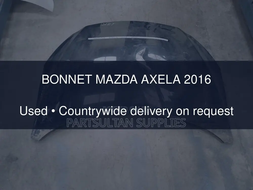 Bonnet Mazda Axela 2016
