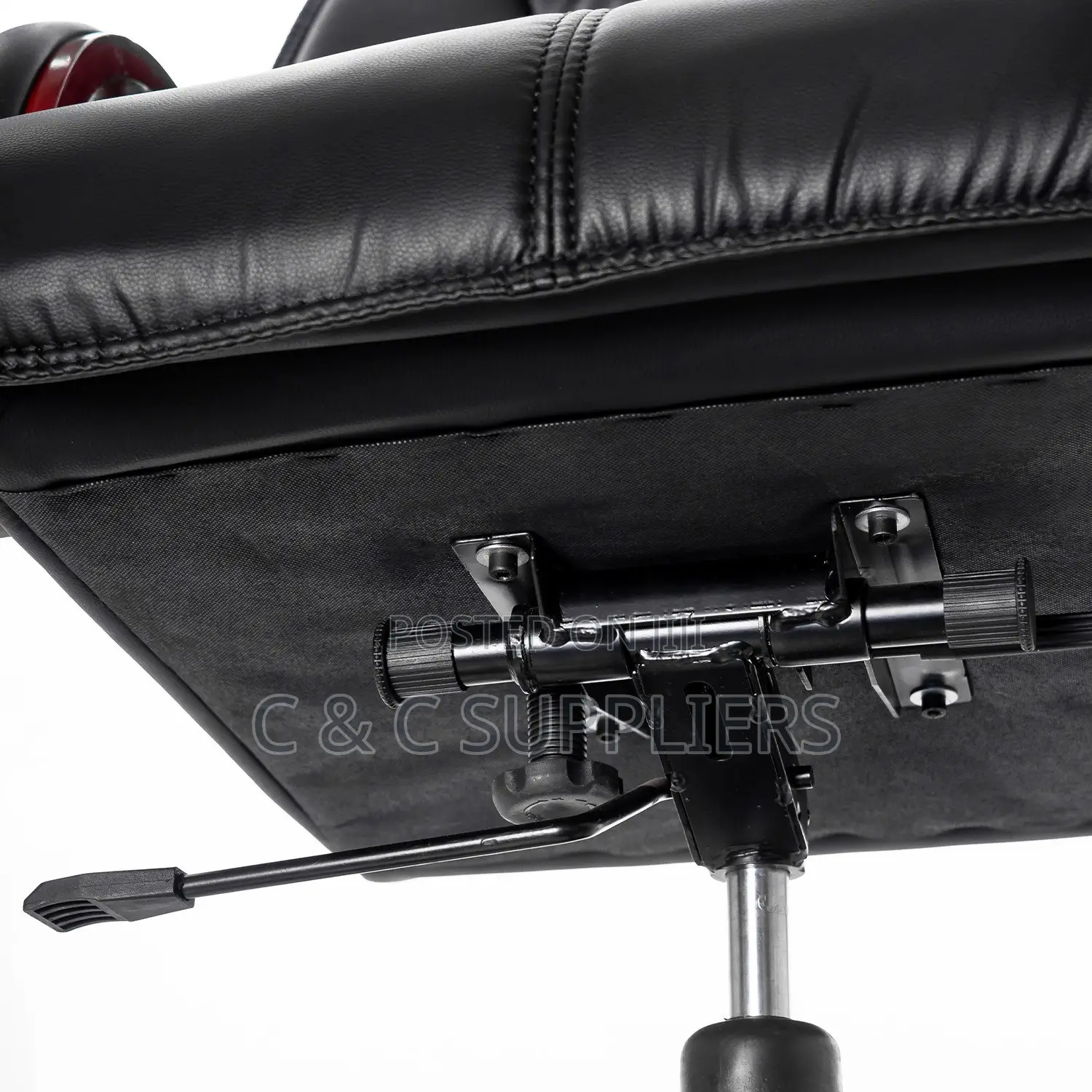 PU Leather Black Manager Chair