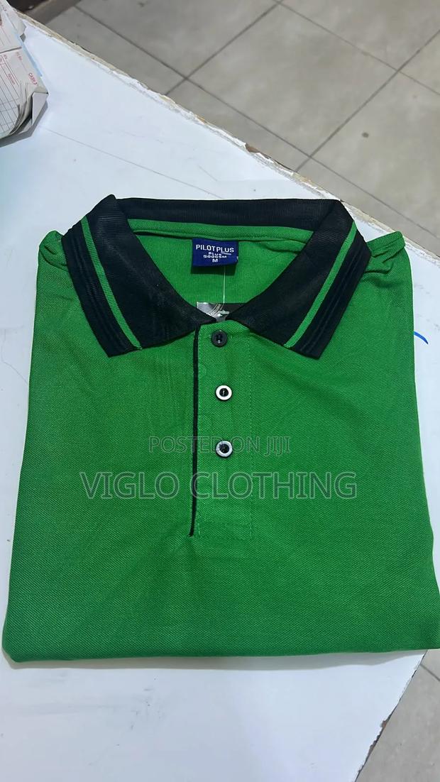Green Black Poloshirts Available in Wholesale and Single Orders - thumbnail 2