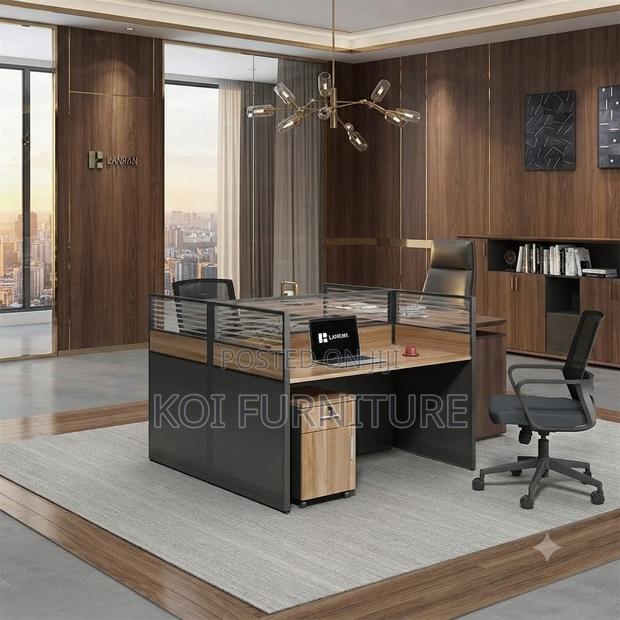 Offcie Workstation; Two Users Office Cybers Modern Workstation - thumbnail 3