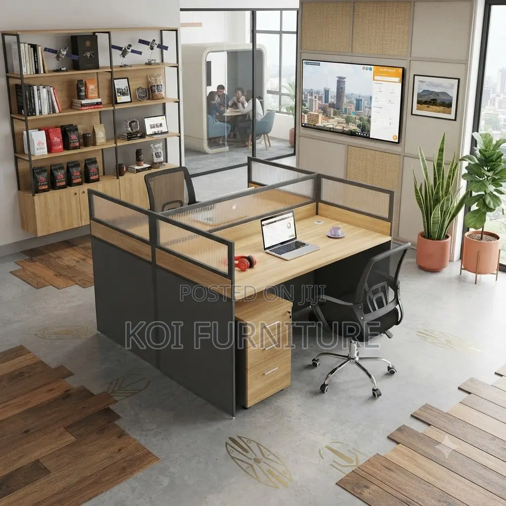 Offcie Workstation; Two Users Office Cybers Modern Workstation