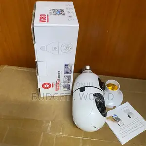 V380 Pro AI Motion Tracking Dual Lens WiFi Security Bulb Camera