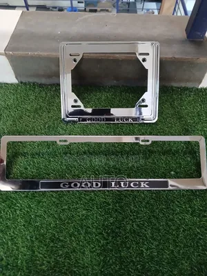 Good Luck Chrome Plate Holders | Universal Chrome License Plate Frames