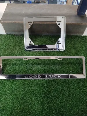 Good Luck Chrome Plate Holders | Universal Chrome License Plate Frames