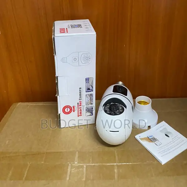 V380 Pro WiFi Dual Lens Security Camera – Smart PTZ Bulb Design