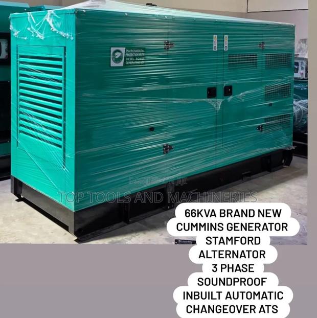 66kva Cummins 3phase Silent Diesel Generator With Stamford Alternator