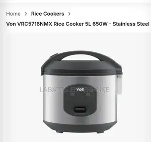 VON 5-Litre Electric Rice Cooker