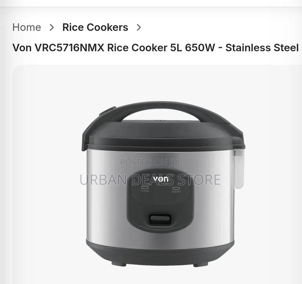 VON 5-Litre Electric Rice Cooker