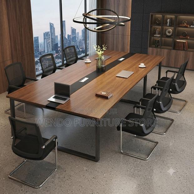 Boardroom Table; 2.4 Meter Office Members Boardroom Meeting Table - thumbnail 2
