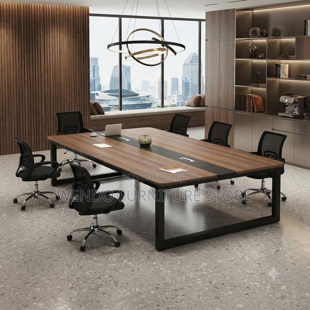 Boardroom Table; 2.4 Meter Office Members Boardroom Meeting Table - thumbnail 5
