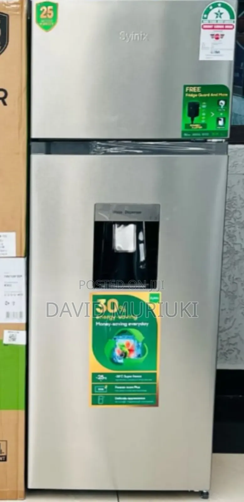 Syinix 210 LTRS Double Door Fridge With Water Dispenser