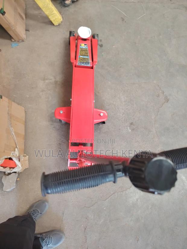 Long Pump Handle Heavy Duty 10tns Trolley Jack Machine Sunshine
