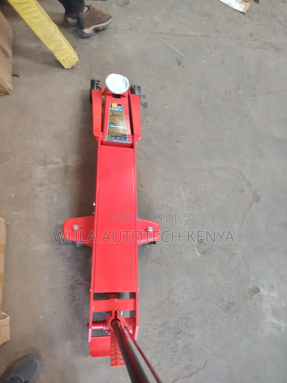 Long Pump Handle Heavy Duty 10tns Trolley Jack Machine Sunshine