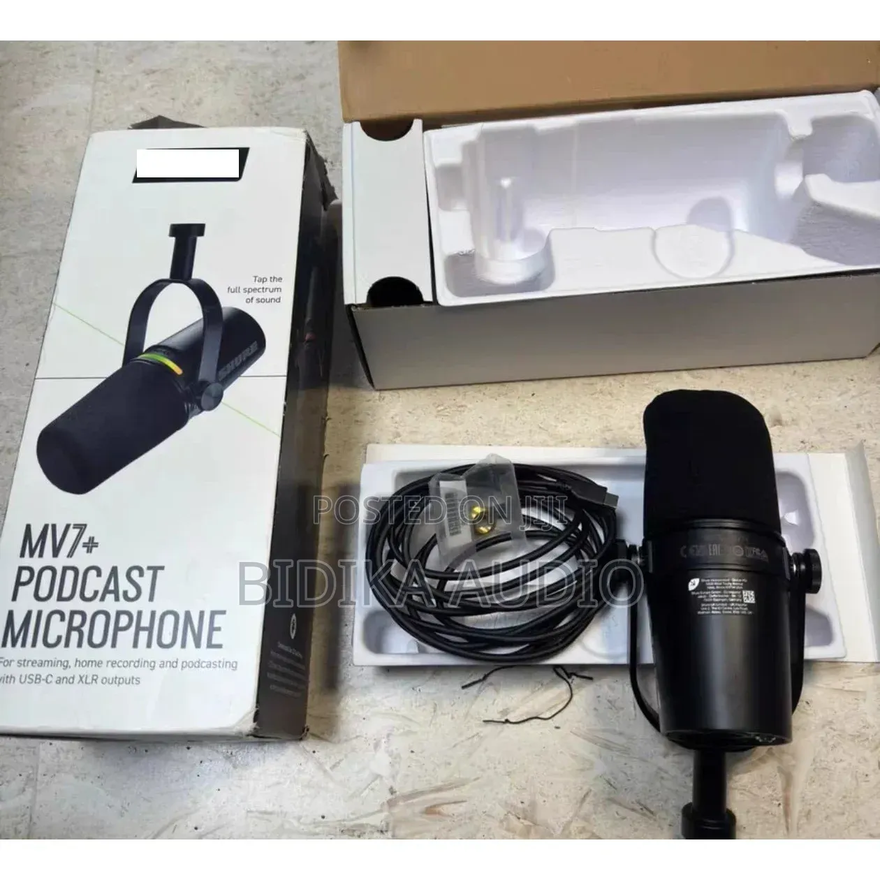 New Shure MV7+ Podcast Microphone