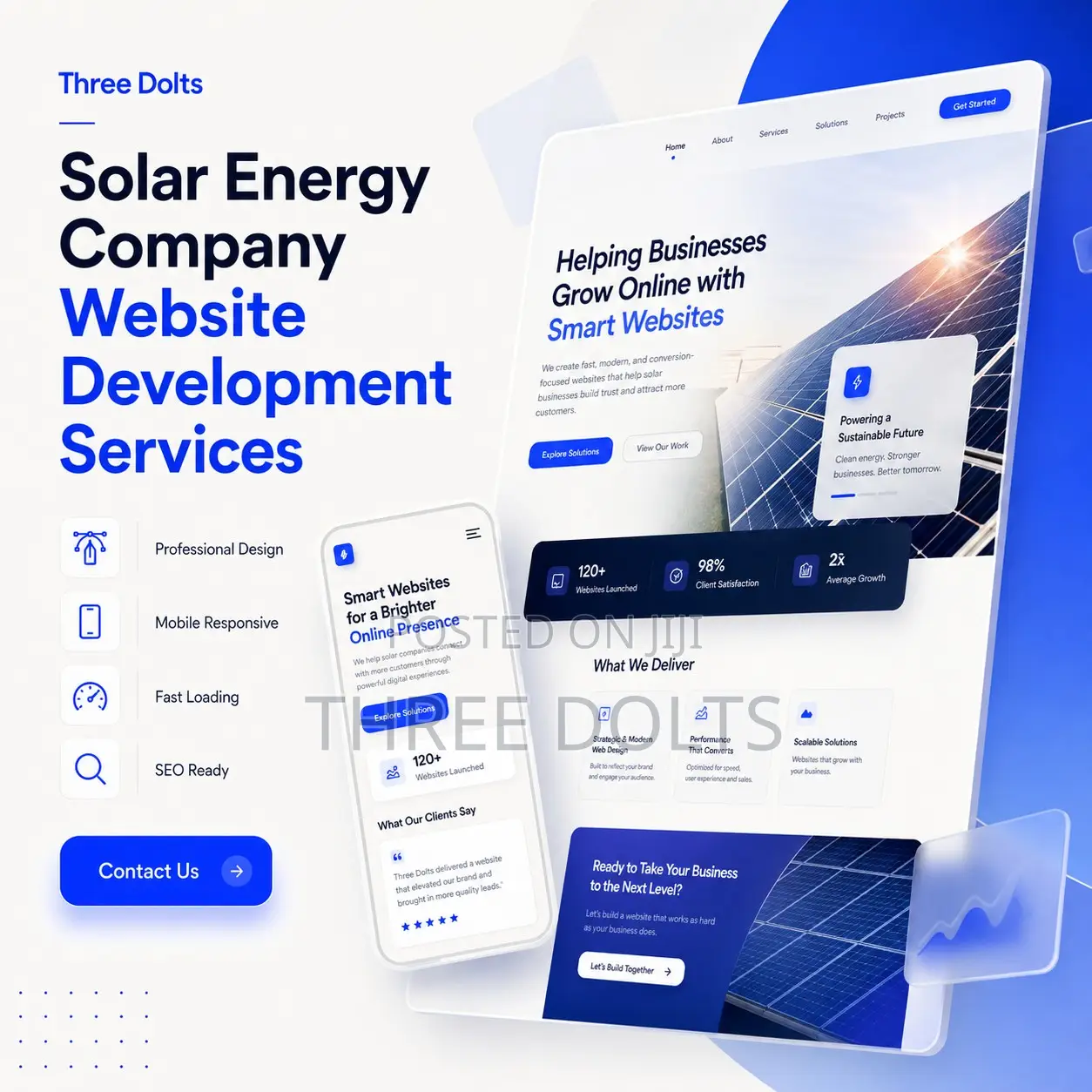 Solar Energy Company Website Development Services