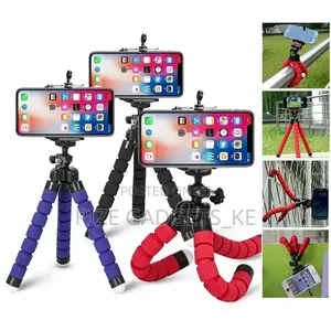 Flexible Mobile Phone Video Tripod Stand With Carbon Fiber Legs.