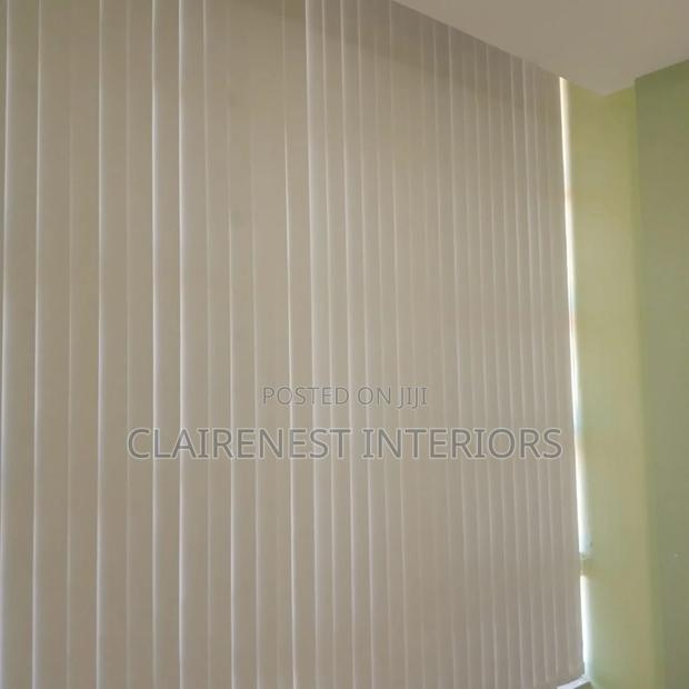 Purple and Beige Window Upgrades Vertical Blinds - thumbnail 2
