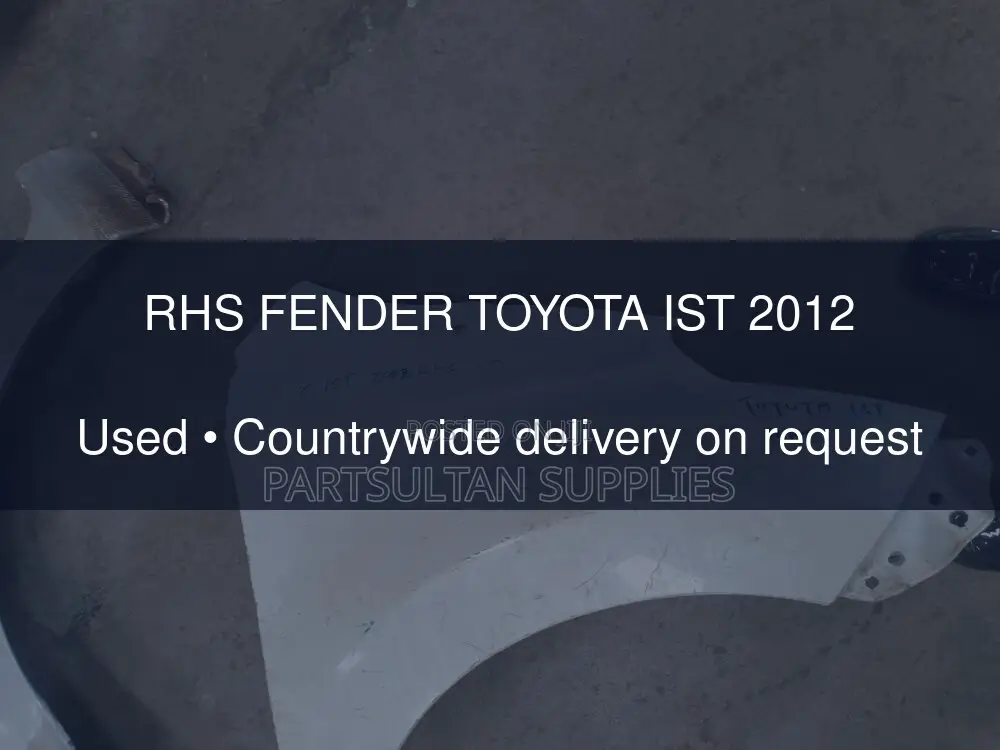 RHS Fender Toyota Ist 2012