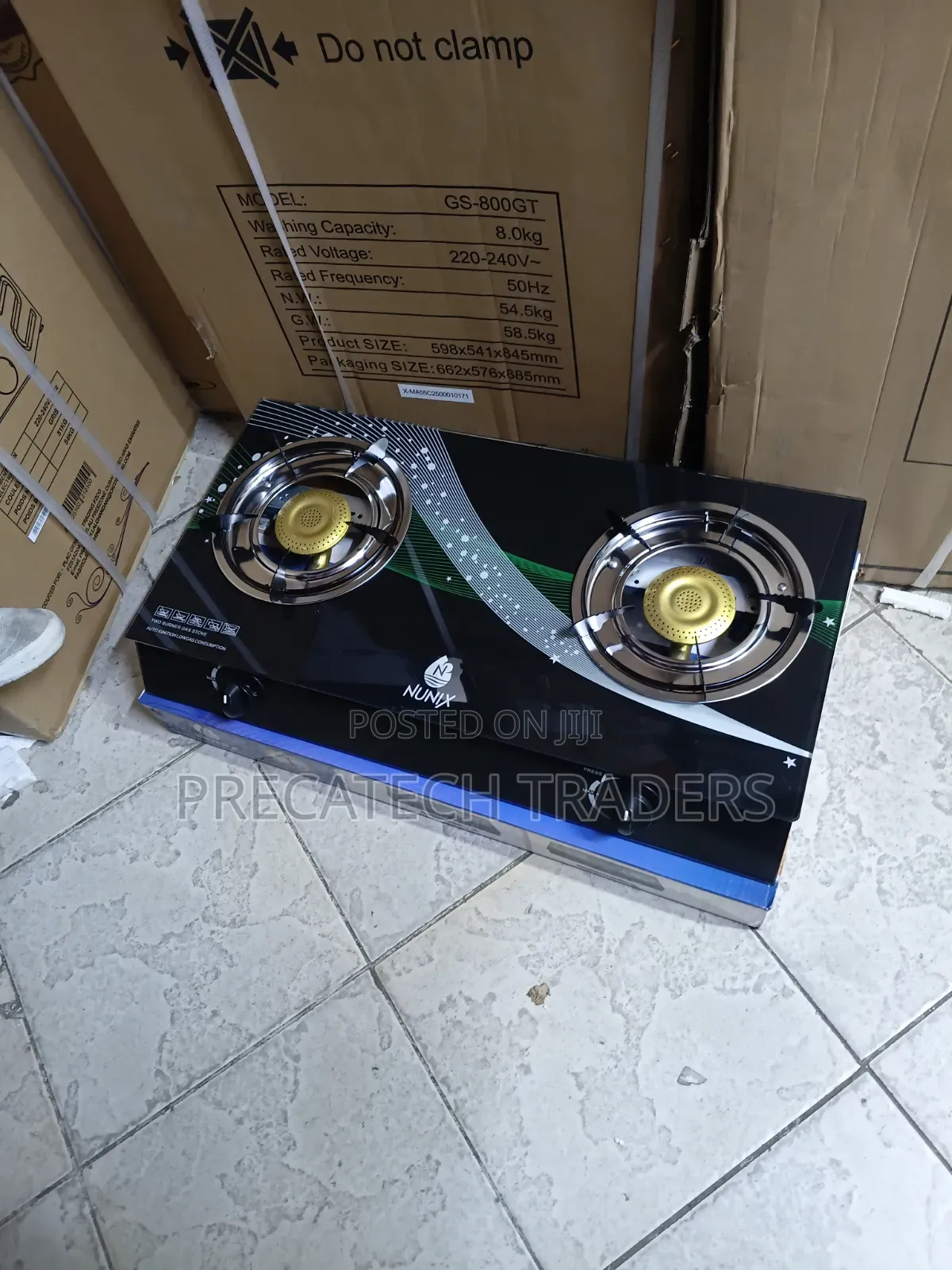 Nunix 2 Burner Table Top Gas Cooker