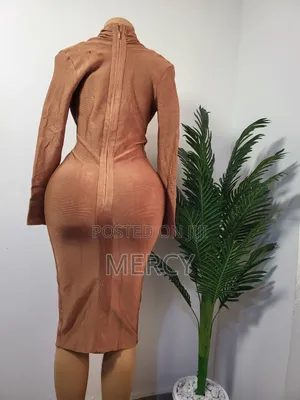 Brown Bodycorn Thrift Dress