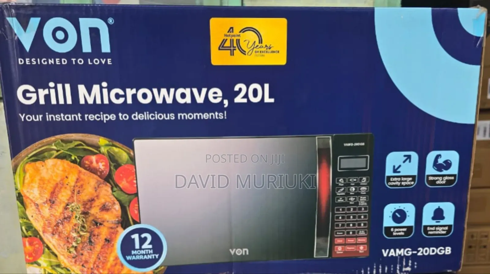 Von Microwave 20L Digital Microwave