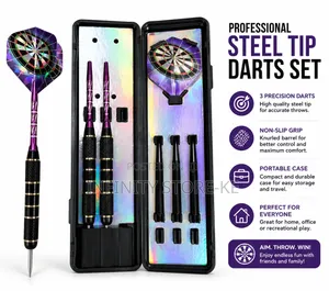 28g Professional Steel Tip Darts Set With Storage Case