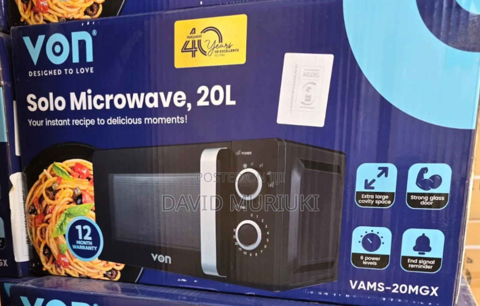 Von Manual 20 Litres Microwave
