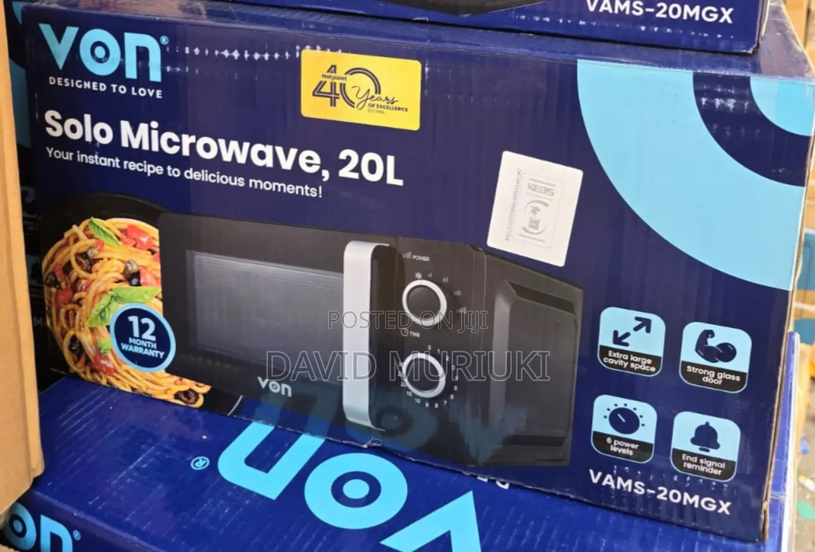 Von Manual 20 Litres Microwave