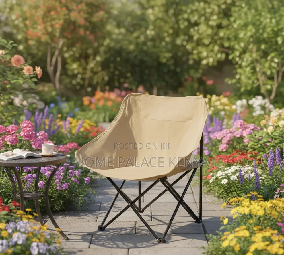 Camping Chair: Durable Black Low Mid Back Hiking Chair
