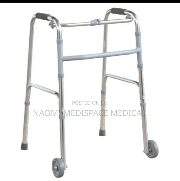 Strong Foldable Walker With Wheels-Height Adjustable