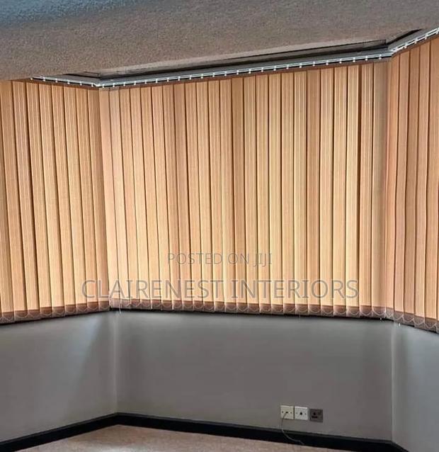 Straight and Cornered Window Vertical Office Blinds - thumbnail 2