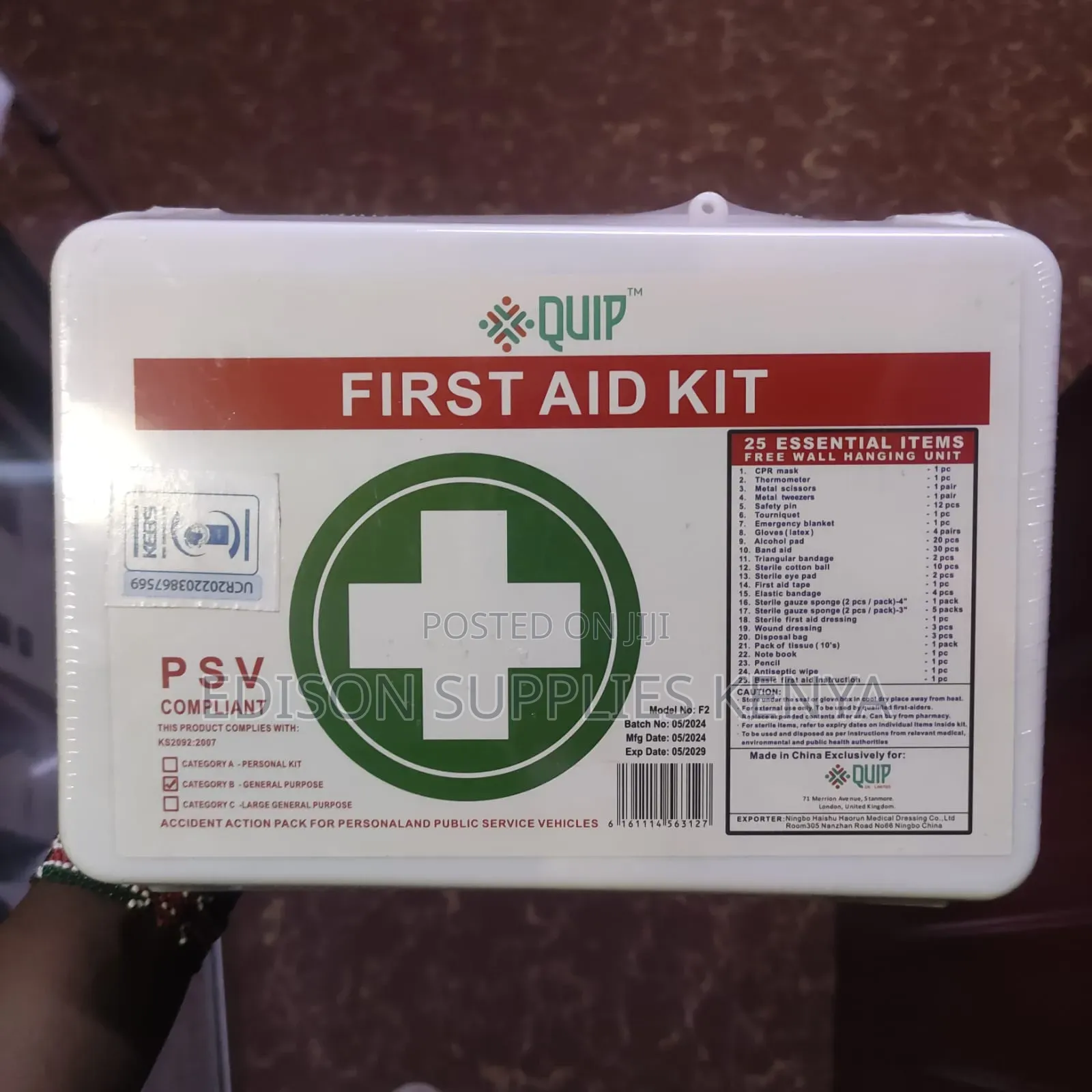 First Aid Kit 26Pcs Sets Safety Factory Emergency PREMIUM FirstAid Box