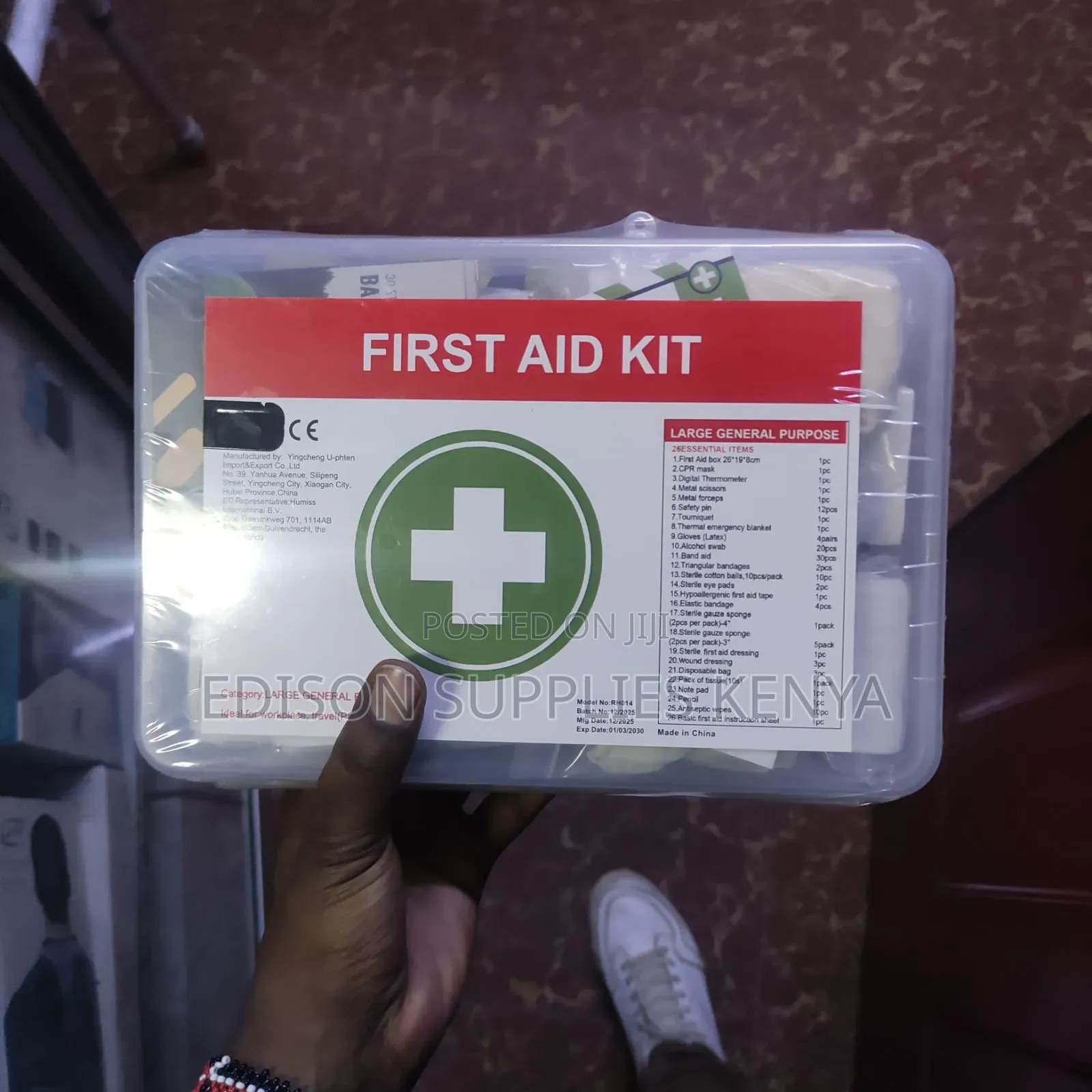 First Aid Kit 26Pcs Sets Safety Factory Emergency PREMIUM FirstAid Box