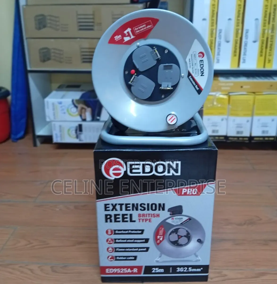 Edon Pro 25M Extension Cable Reel