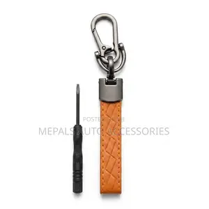 Premium Leather Car Keychain