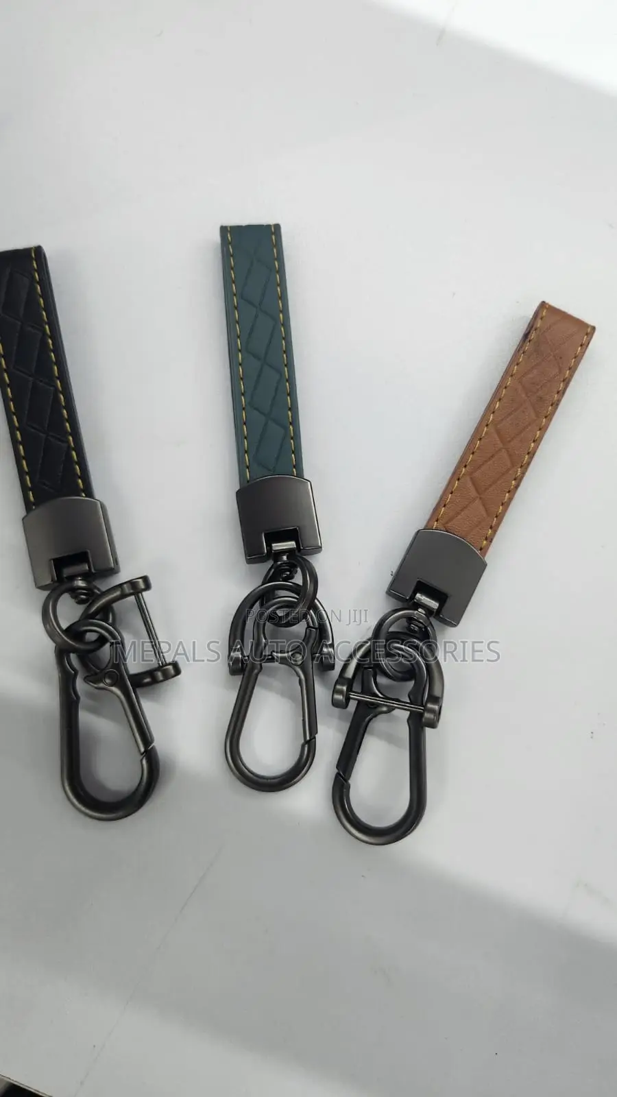 Premium Leather Car Keychain