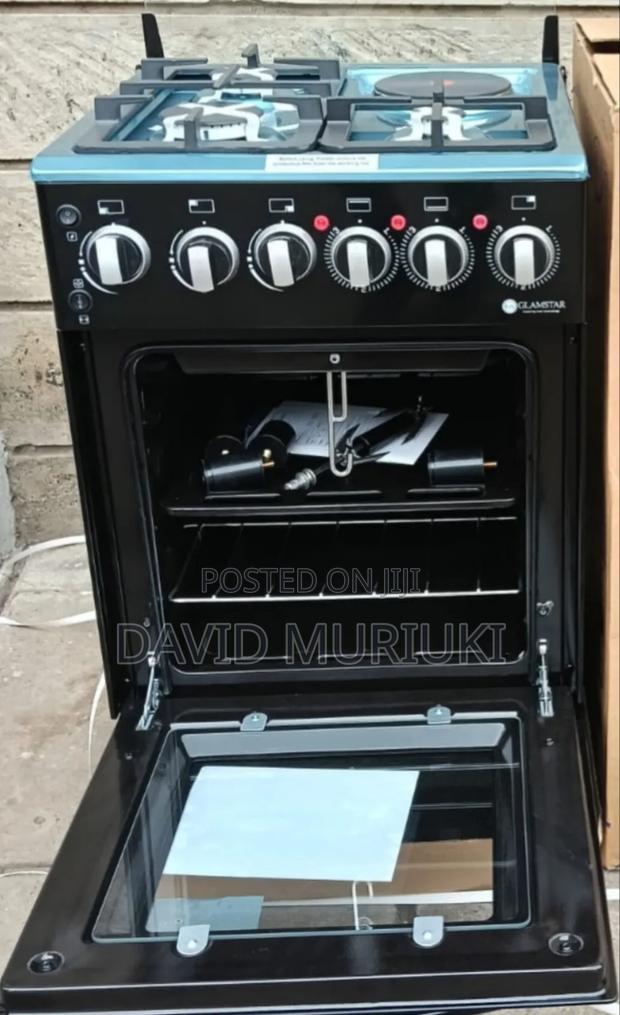 Glamstar Black 50×55 Standing 3+1 Cooker - main view