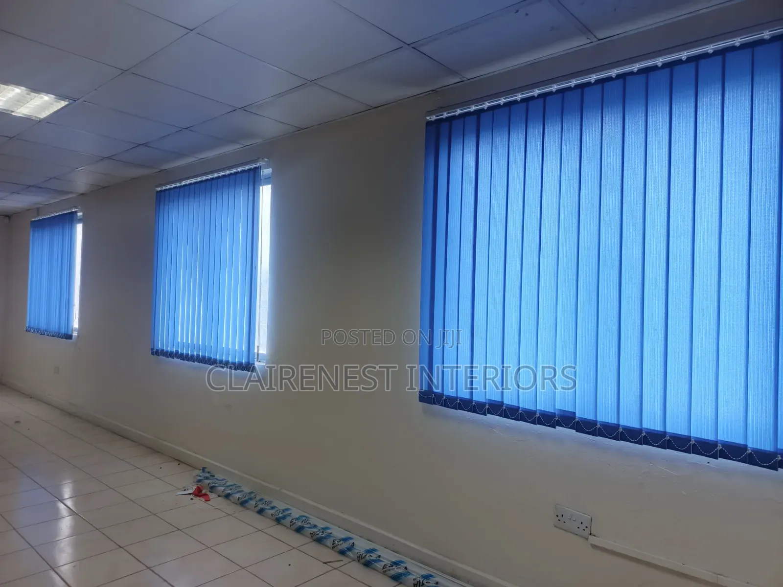 Sky Blue, the Perfect Finishing Vertical Office Blinds