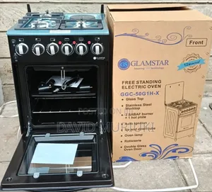 Glamstar Black 50×55 Standing 3+1 Cooker