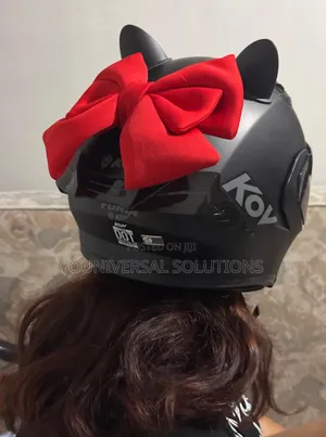 *Lady Biker/ Pillion Cute Red Bow* Helmet Decor