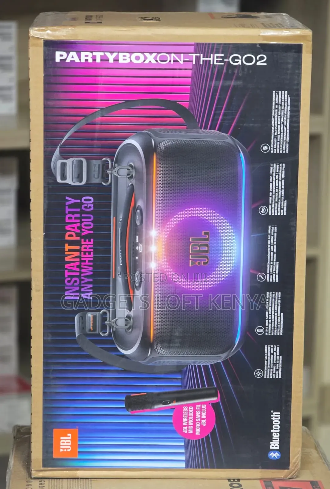 JBL Partybox Onthego 2 With 1mic